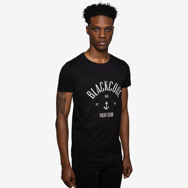 Yacht-club-t-shirt-classic-black-crewneck-side
