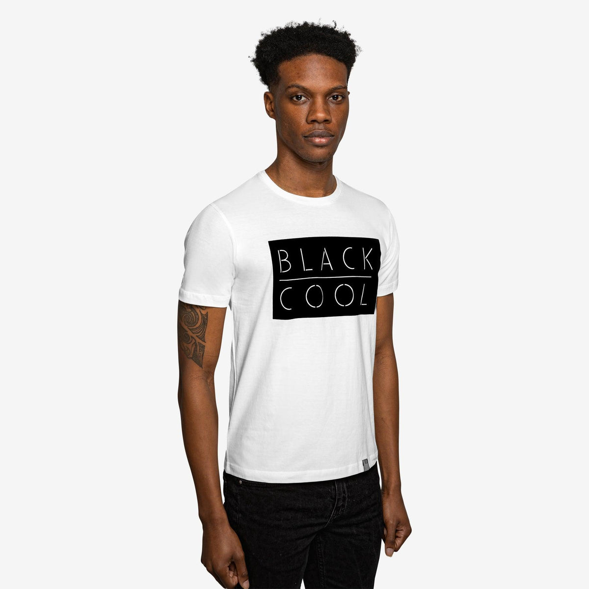 Centurion Label - Reverse Black Crew Neck T-Shirt