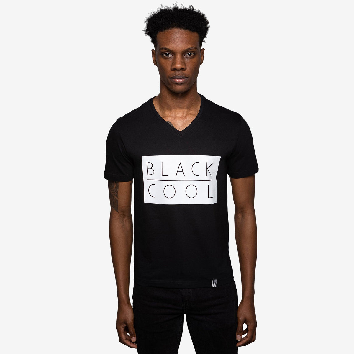 Centurion Label - Classic Black V-Neck T-Shirt